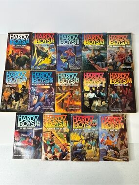 LOT of 14 HARDY BOYS CASEFILES Paperback Book Series by Franklin W. Dixon